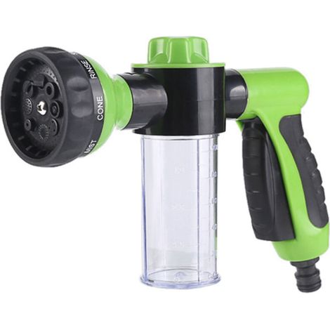 Foam sprinkler, 8-mode high-pressure nozzle, soap tank, green (1/5)