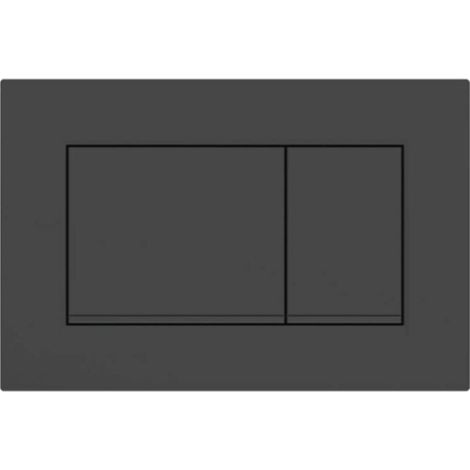 Pour Plaque de déclenchement Geberit Sigma20 (ex Sigma30) square pour rinçagedouble touche: noir mat laqué, revêtement facile à nettoyer, noir (115.883.16.1) (1/4)