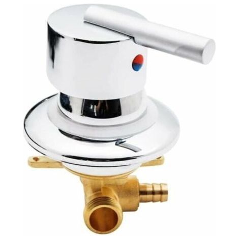 Duschraummischer Warm- und Kaltwassermischventil G1/2" Mischer Duschkabinenmischer (1/5)