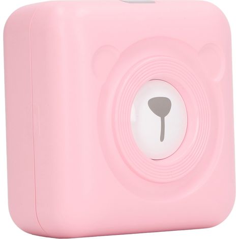 A6 Mini-Taschendrucker mit Bluetooth- und USB-Anschluss, tragbarer Thermodrucker für Fotos, Aufkleber, „Falsche Fragen“, 5 V, 2 A, Pink (1/5)