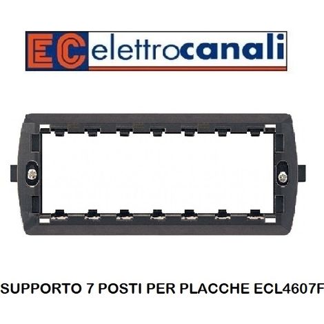 Supporto Mylife 7 Moduli Aggancio Frontale (Elettrocanali Cod. Ecl4607F)
