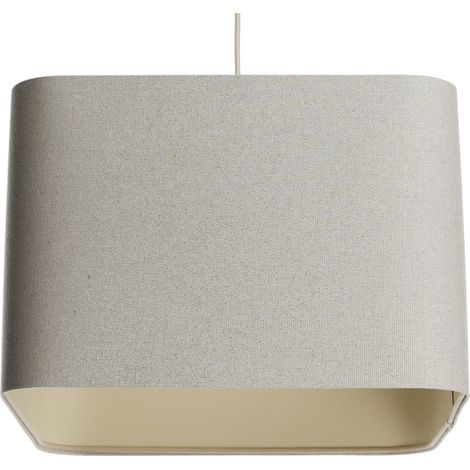 Suspension lin beige élégante - Hauteur 20 cm (1/5)