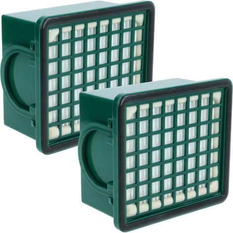 vhbw set da 2x filtro compatibile con Vorwerk folletto VK130, VK131, VK131 SC, 130, 131, 131 SC aspirapolvere - filtro HEPA anallergico