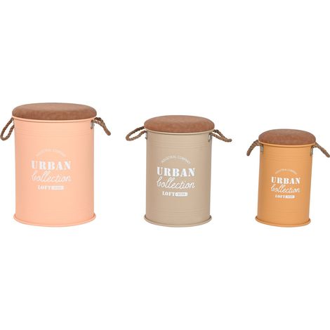 Caja Set 3 Metal Pu 40X40X55,5 (1/5)