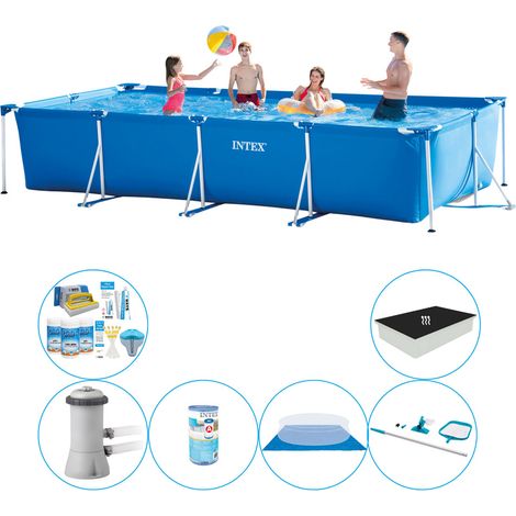 Intex Piscine Tubulaire Rectangulaire - 450x220x84 cm - 6-pièces S20075 (1/5)