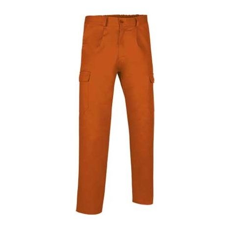 Pantalón largo multibolsillos con pinzas Caster M Naranja fiesta
