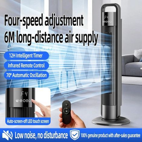 leiser-50-w-starker-turmventilator-ohne-rotorblatter-fernbedienung-4-geschwindigkeitsstufen-70-oszillation-12-stunden-timer-led-touchscreen-automatische-abschaltung-kompakt-fur-zuhauseburob (1/5)