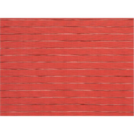 Set de Table Corail 33 x 45 cm en PVC et Polyester Tissage Jacquard et Découpe Laser - PANGIVO