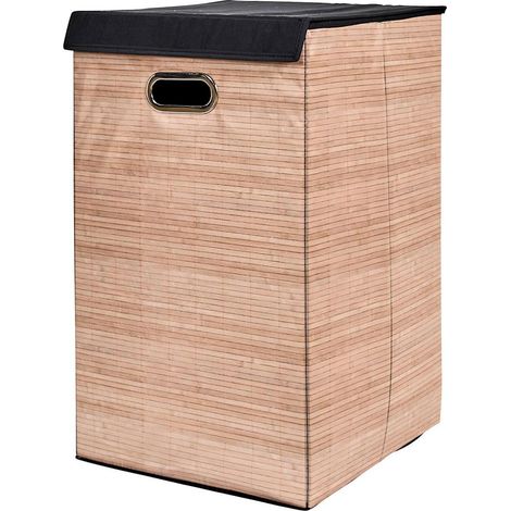 Panier à Linge Carré "Lou" 58cm Naturel (1/5)