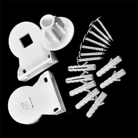 Fissaggi per tapparelle avvolgibili - staffe da 25 mm per la riparazione di tapparelle avvolgibili - kit di riparazione - accessori per la riparazione di tende con catenelle e viti per finestre, centr (1/4)