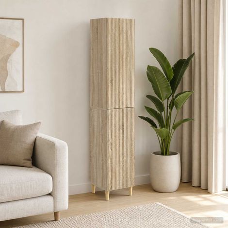 vidaXL Schrankset 2 pcs 33 x 34,5 x 90 cm Holzwerkstoff (1/5)