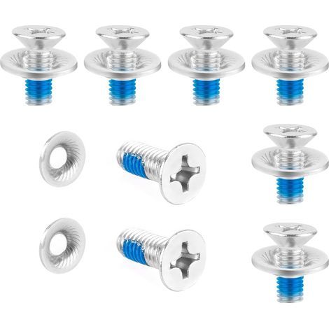 16 pièces Jeu de Vis Fixation Snowboard, avec Rondelles Vis Montage Snowboard en Acier Inoxydable, Accessoires Vis de Fixation Ski Pièces Sport Matériel de Remplacement pour Snowboard (1/4)