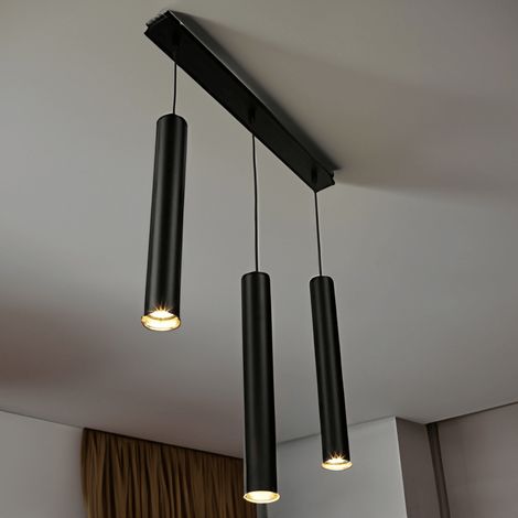 Pendelleuchte Schwarz GU10 Metall Modern Hängelampe