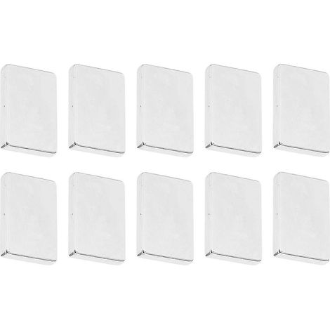 10 aimants rectangulaires en néodyme, multifonctionnels, à fort pouvoir magnétique, aimants en barre pour projets de bricolage