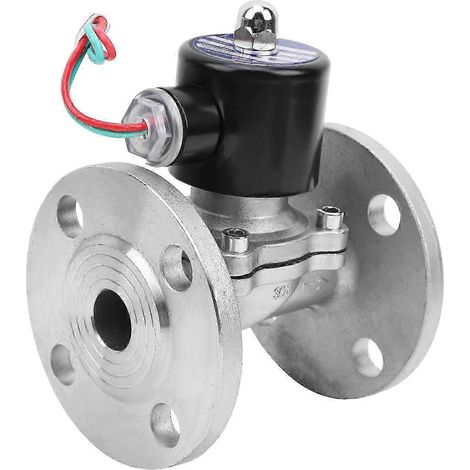 Raccord à bride pour électrovanne en acier inoxydable NC à action directe G3/4 po 2W20020BF (DC24V) (1/4)