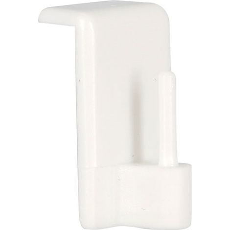 MOBOIS - Pitons adhésifs crochet blanc blister de 4