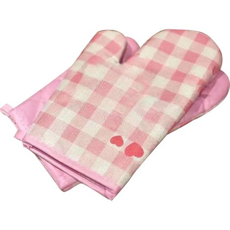 Mitaines de four à motif cartoon, résistantes à la chaleur, gants micro-ondes, isolants pour cuisine, cuisson et barbecue, lot de 1 paire (1/5)