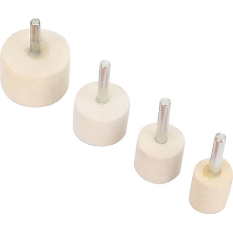 Lot de 5 disques de polissage en feutre de laine avec poudre d'oxyde de cérium (4 pièces) (1/5)