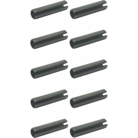 10x Goupille élastique fendue renforcée cylindrique en acier à ressorts DIN 1481 ISO 8752 Auto Garage Bricolage Pignon Roue Poulie Engrenage Ancre Réparation, 3,5x32mm