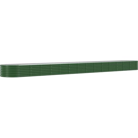 Maison Exclusive - Hochbeet Verzinkter Stahl 620x80x36 cm Grün