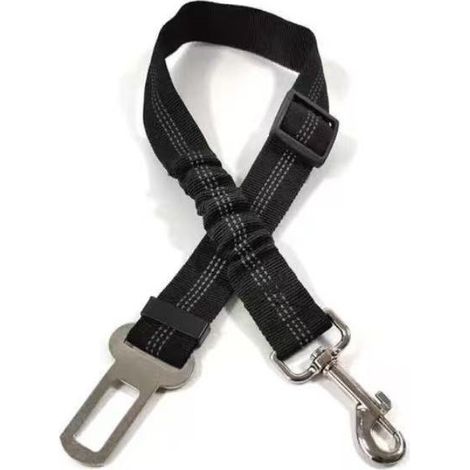 Juego de 2 correas elásticas antienredos para perros, correa doble para perros - Correa de entrenamiento para perros - Correa elástica reflectante - Negra (1/5)