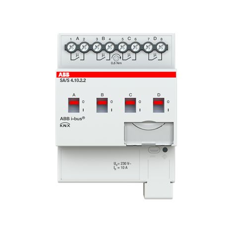ABB EIB, KNX ACTIONNEUR DE COMMUTATION 4 VOIES 10 A REG SA/S4.10.2.2 2CDG110258R0011 (1/3)