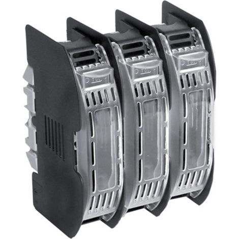 Portafusibile con protezione per fusibili NH 0, tripolare, 690V 160A, fissaggio su guida DIN, tipo PNH0x3-DIN IP20 - Wimex 5553217D