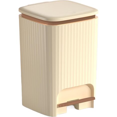 Kitchen Waste Bin with Lid Pedal Bin with Soft Close Lid