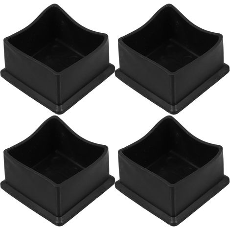 Embouts de pieds de chaise carrés en caoutchouc PVC 50 x 50 mm (1/5)