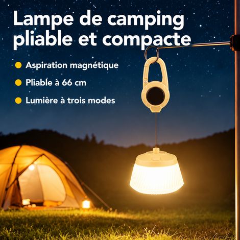 Lanterne de camping mini enrouleur LED guirlande rétractable réglable Kaki mini 10 × 10 × 15 cm 120 g – Livraison gratuite (1/5)