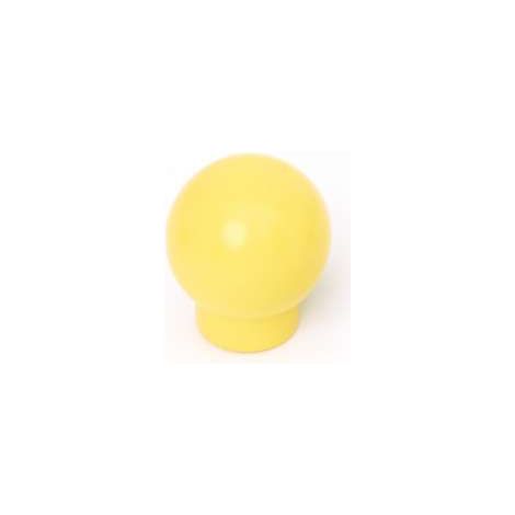 Pomolo sfera  in plastica gialla 20 mm