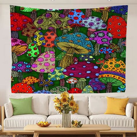 Tapisserie murale humoristique - Tapisserie amusante pour chambre d'adolescente - Toile de fond pour salon - Rideau de porte/séparation 100x75cm (1/5)