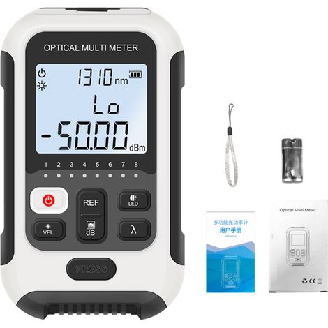 Beyamis Testeur réseau fibre optique - Wattmètre portable avec témoin LED (1/5)