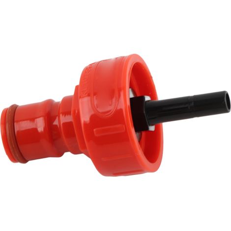 Bouchon de carbonatation G1/4 avec valve à bille, robuste et léger, en ABS, pour le remplissage de bouteilles de boissons gazeuses en PET (1/5)