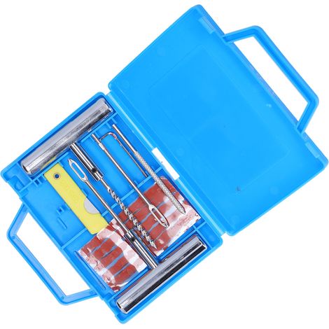 Kit de réparation de pneus sous vide, ensemble d'outils professionnels pour la réparation de pneus et de roues de motos, tracteurs et vélos (1/5)