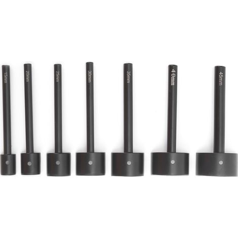 Lot de 7 emporte-pièces demi-ronds pour la confection de sangles et ceintures, outils de maroquinerie et de loisirs créatifs.