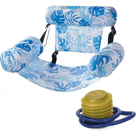 Chaises longues gonflables pour piscine, robustes et flottantes, idéales pour l'été à la plage et en mer. (1/5)
