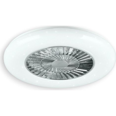 Plafoniera lampadario led effetto stellato 40W con termoventilatore integrato aria calda e fredda Visby (1/5)