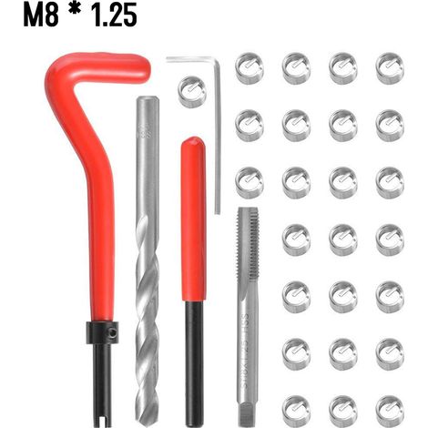 30-teiliges metrisches Gewindereparaturset mit Stahleinsätzen für Fahrzeuge und Werkstätten, M5 bis M14, für Mechaniker (1/5)