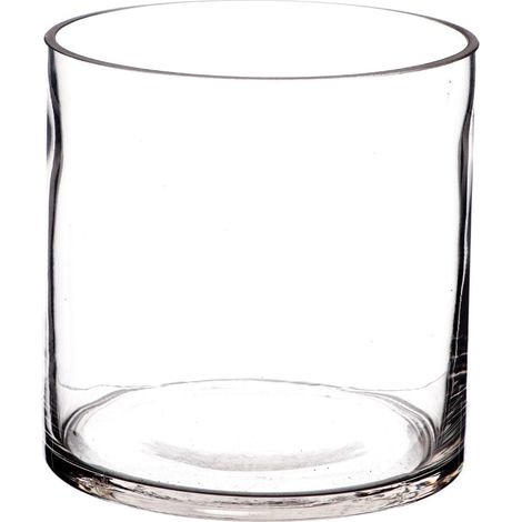 Regalo Italiano Vaso in Vetro D 12,5 Cm H 12,5 Cm – Portafiori Decorativo