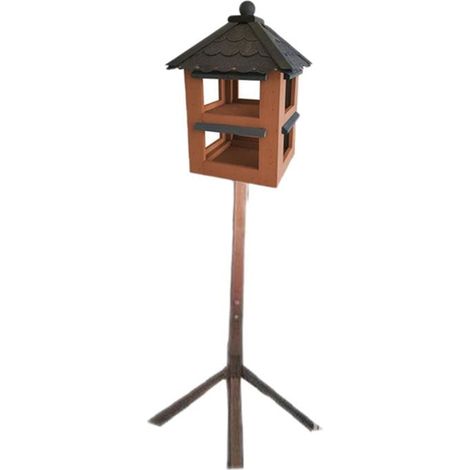 Vogelhaus massiv mit Ständer LxBxH  30x30x54 cm VogelhÃ¤user