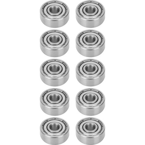 10 Roulements à Billes Inox S624ZZ 4x13x5mm pour Skateboard et Roller