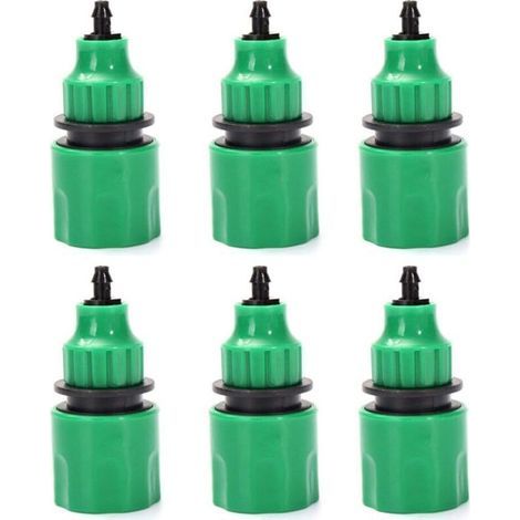Gartenschlauch, Einweg-Schlauchadapter, Wasserhahnanschluss für Bewässerung, 6er-Set (1/5)