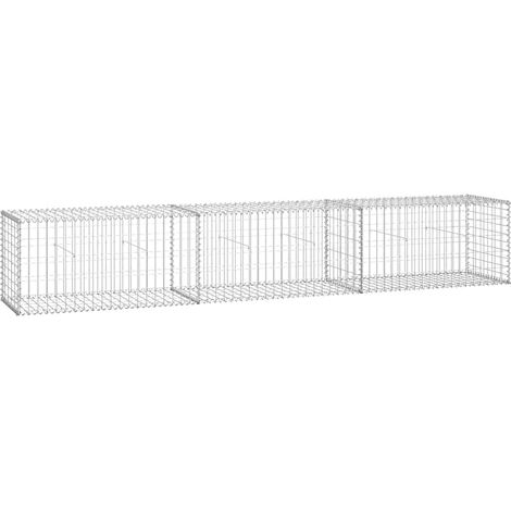 Maison Exclusive - Gabionenwand mit Abdeckung 300×50×50 cm Verzin (1/5)