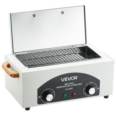 Hochtemperatur-Autoklav 2 L 300 W, Hochtemperatur-Reinigungsmaschinenbox mit einstellbarer Temperatur & Zeit, Trockenwärmeschrank-Nagelwerkzeugreiniger Sterilisatorbox für Labore Zuhause (1/5)
