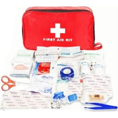 Mini Trousse Premier Secours 12 Pièces, Petite Trousse à Pharmacie, Kit Premier Secours pour Voiture Maison Lieu de Travail Voyage Camping Randonnée et Sports en Plein Air (1/5)