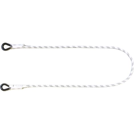 Longe de sécurité 1,5 m corde polyamide tressé LEVAC 3802B15