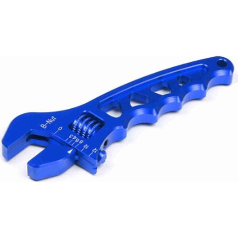 Clé réglable pour une rotation plus fluide, antirouille et légère, adaptée à une utilisation domestique et automobile, reconditionnée en bleu. (1/5)