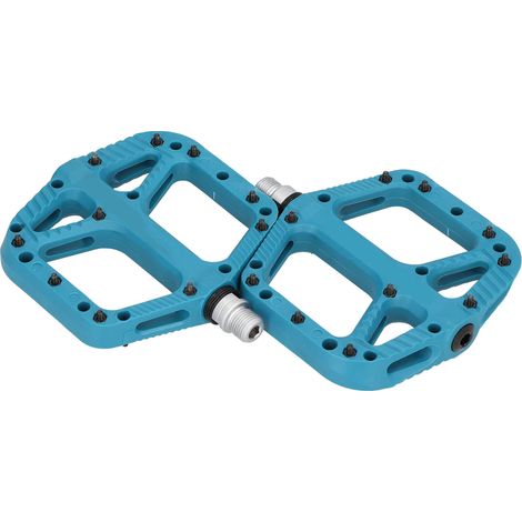 Fahrradpedale aus verstärktem Nylon, breiter, komfortabler Hochgeschwindigkeits-Lager, Fahrradzubehör, Blau (1/5)