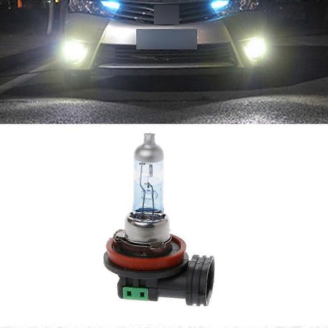 Ampoule xénon blanche H11 55W pour feux de brouillard de voiture, feux de route ou de croisement, ultra-lumineuse (1/4)